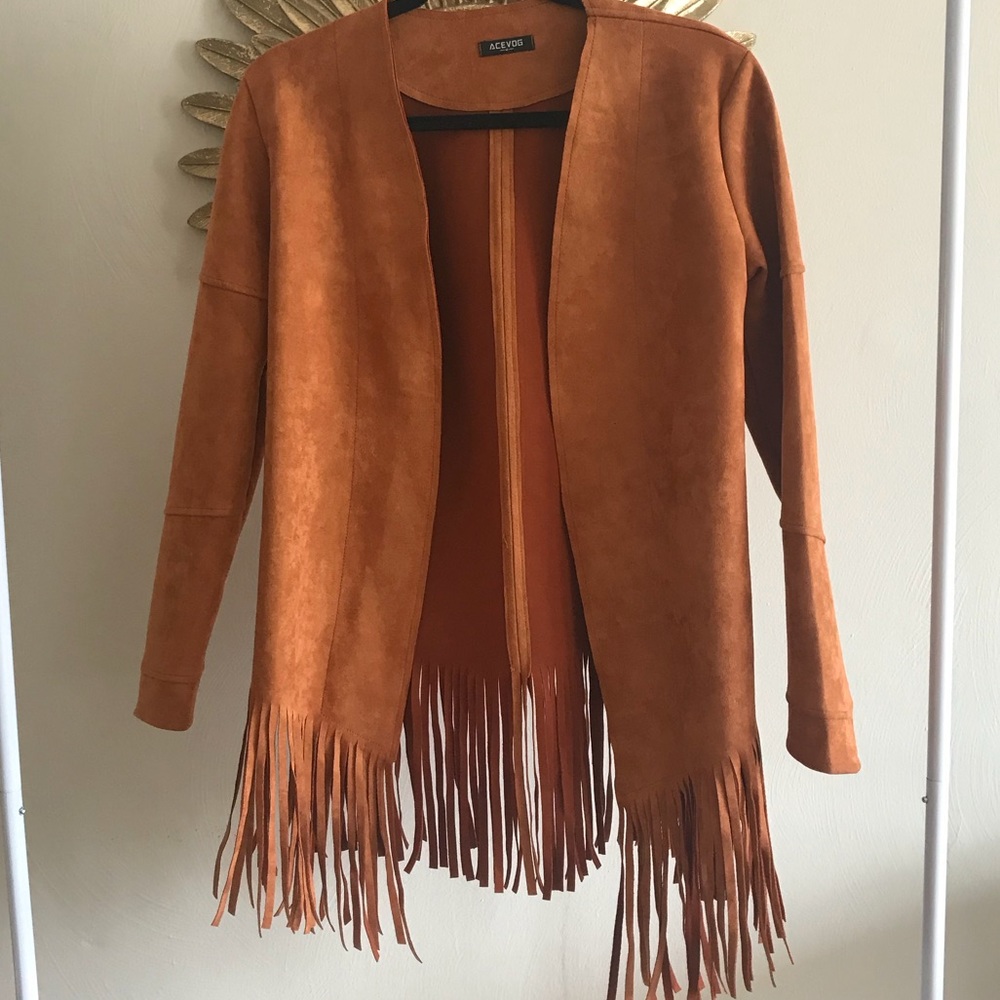 Suede Fringe Jacket